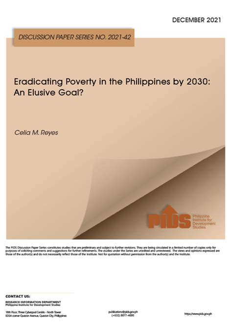 philippine institute for development studies|UN Common Country Assessment Update for the Philippines.